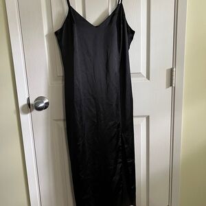 Elegant Black Slip Dress